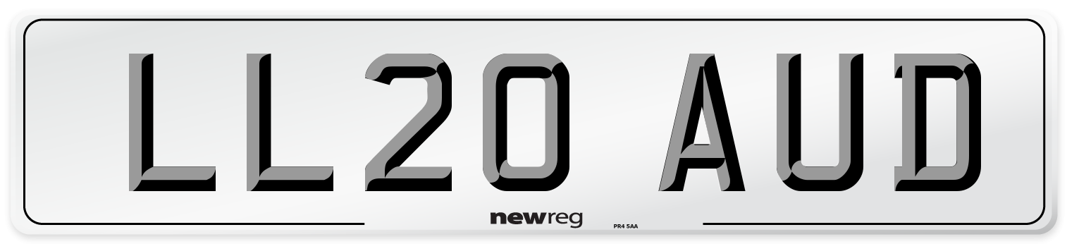 LL20 AUD Number Plate from New Reg